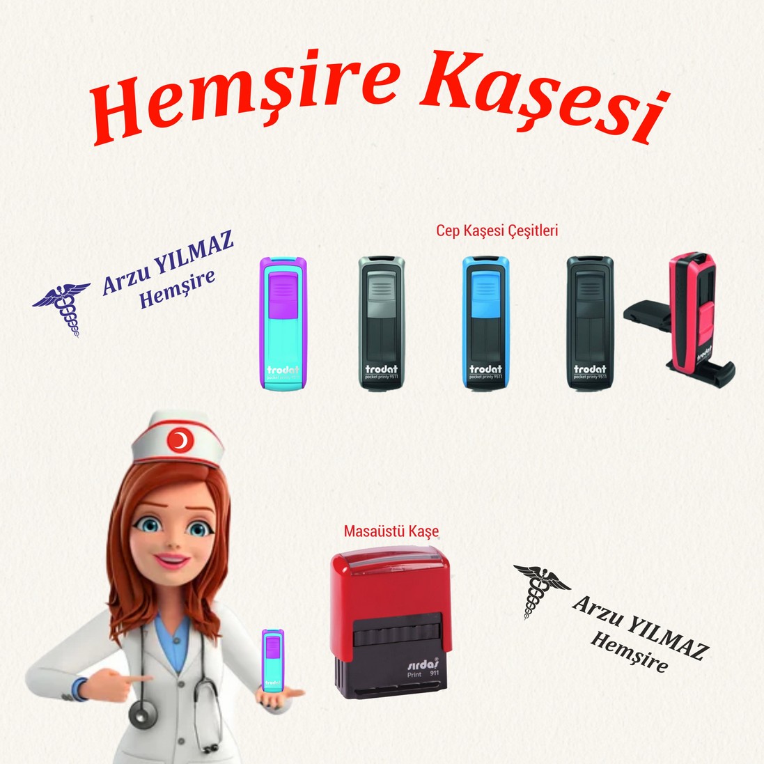 Hemşire kaşesi ve Hemşire Kaşe Örneği